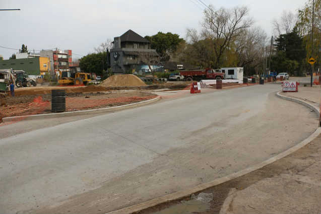 San Isidro construye la rotonda y desagües en la entrada del puerto 