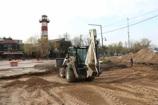 San Isidro construye la rotonda y desagües en la entrada del puerto 