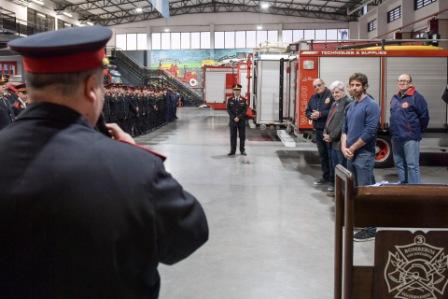 Los Bomberos de San Fernando festejaron el  segundo aniversario de su cuartel central