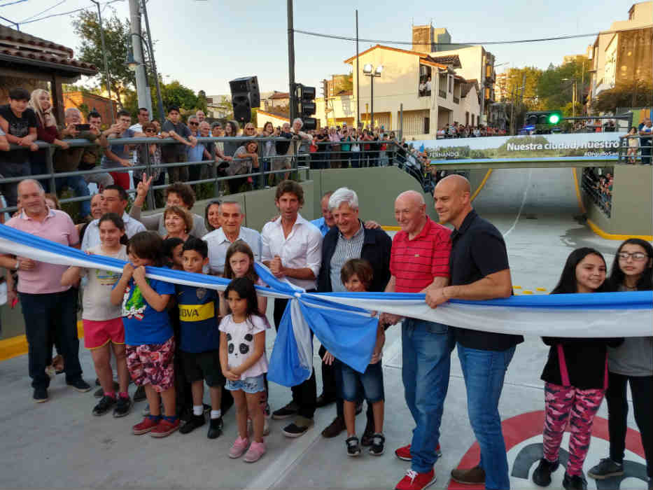 Andreotti inauguró en San Fernando el 5to túnel construido con fondos municipales 