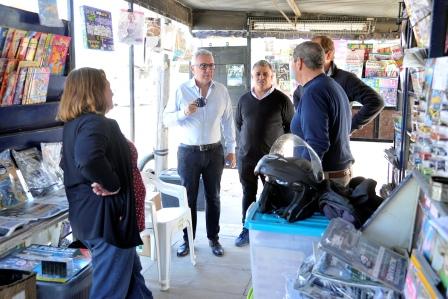 Julio Zamora caminó Benavídez y escuchó las necesidades de los vecinos