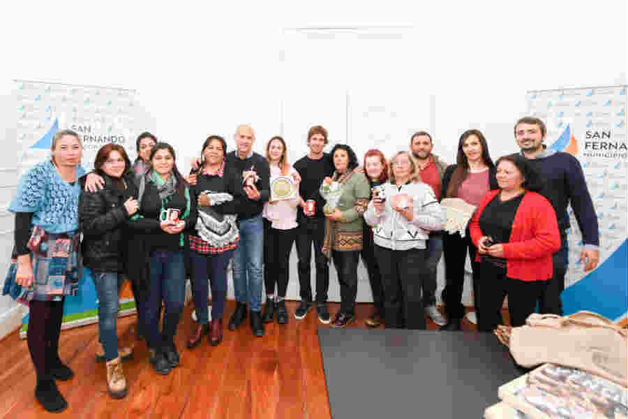 Andreotti recibió a los emprendedores nucleados en San Feriando