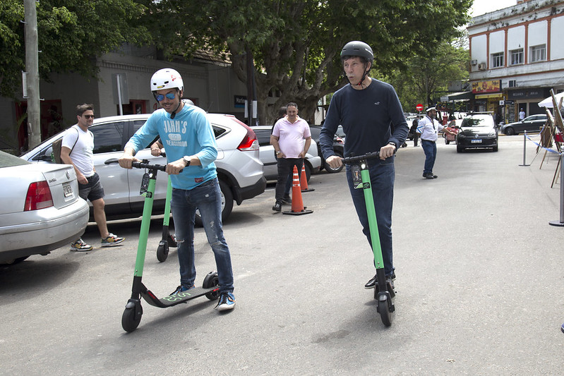 Comenzó a funcionar el servicio de  monopatines eléctricos en San Isidro
