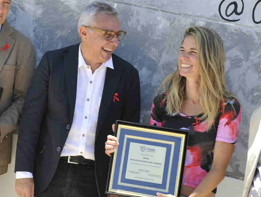 Tigre realizó testeos gratuitos y un mural para concientizar por el Día Mundial de la Lucha contra el Sida