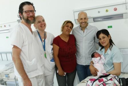 Nació la primera bebé en el hospital neonatal Nuestra Señora del Pilar