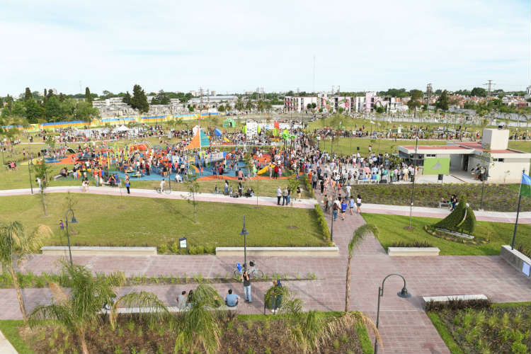 Juan Andreotti inauguró la ampliación del Parque del Bicentenario de San Fernando