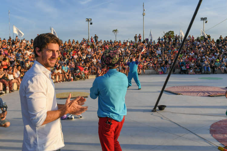 Juan Andreotti inauguró la ampliación del Parque del Bicentenario de San Fernando
