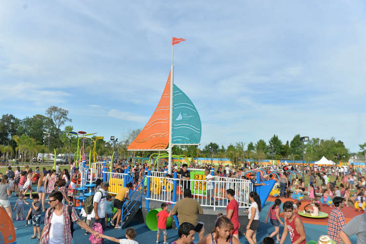 Juan Andreotti inauguró la ampliación del Parque del Bicentenario de San Fernando