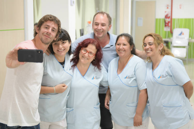 El Intendente Juan Andreotti saludó a los trabajadores del Hospital Municipal por las fiestas