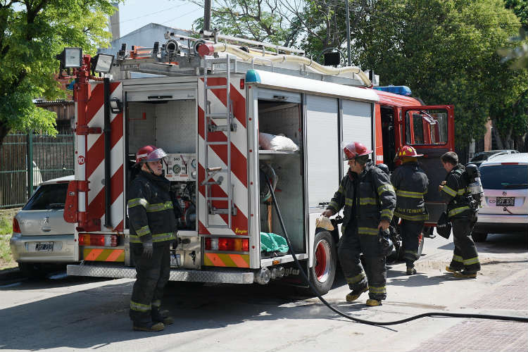 Simulacro de evacuación en el Jardín Maternal Santa Catalina de San Fernando