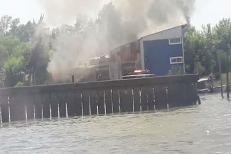 Un incendio afectó al Club Escandinavo de Tigre