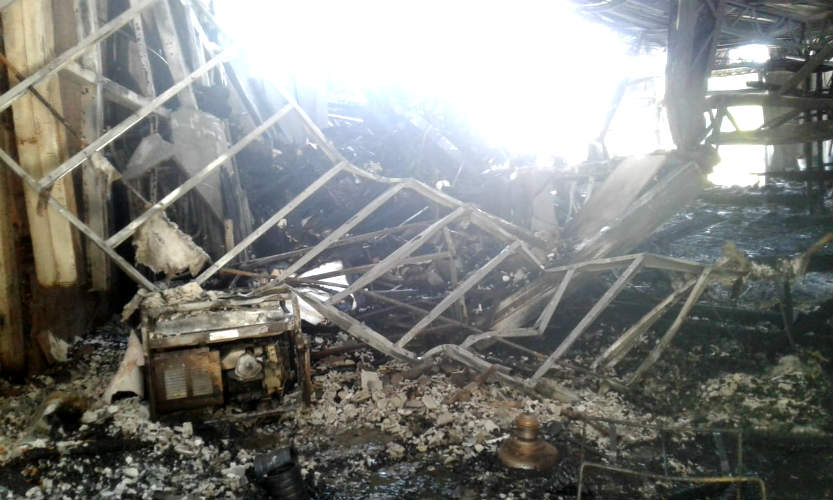 Incendio en club de remo escandinavos en el delta de Tigre.