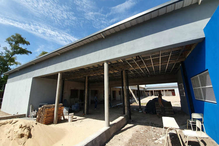 Avanza la construcción de la Escuela Secundaria N°36 en Benavídez