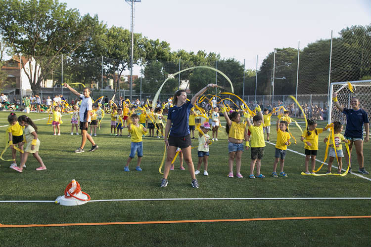 Jorge Macri estuvo presente en el cierre de las colonias de enero, en el Campo Nº1 de Olivos.
