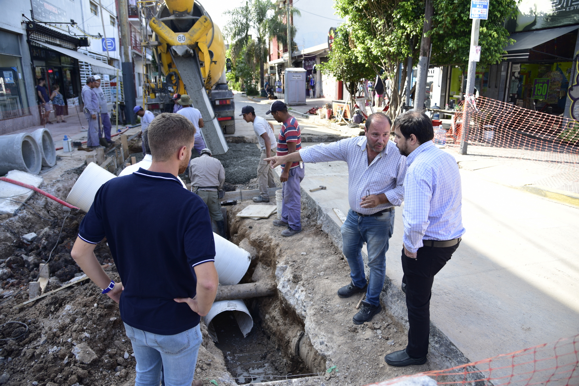 El Municipio de San Martín avanza con las obras hidráulicas en la ciudad.