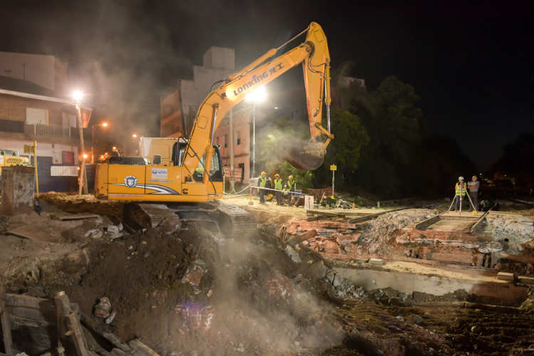San Fernando: El Túnel de Martín Rodríguez ya tiene sus nuevos puentes de hormigón