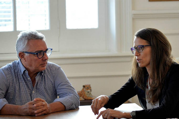 Julio Zamora recibió en Tigre a la ministra Elizabeth Gómez Alcorta