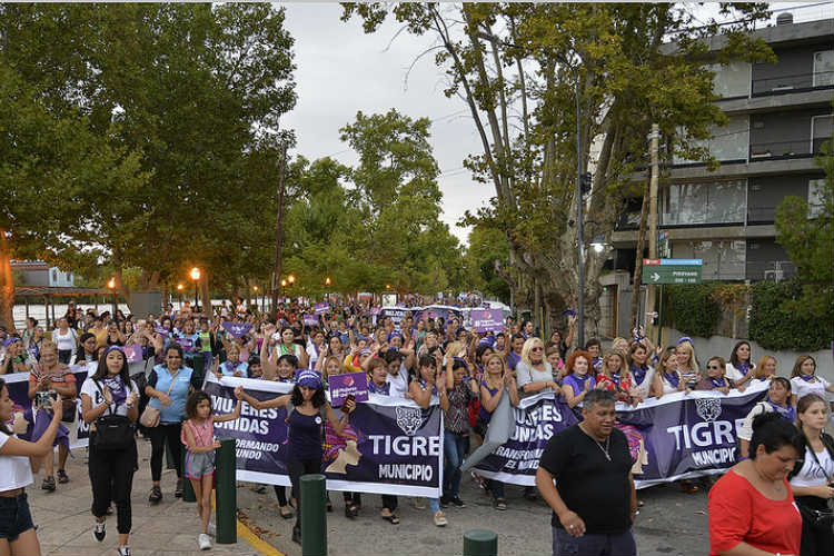 Tigre realizó su primera marcha a favor de la igualdad de género Tigre realizó su primera marcha a favor de la igualdad de género