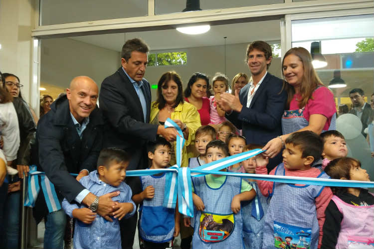 Juan Andreotti inauguró el nuevo Jardín Nº 909 de San Fernando