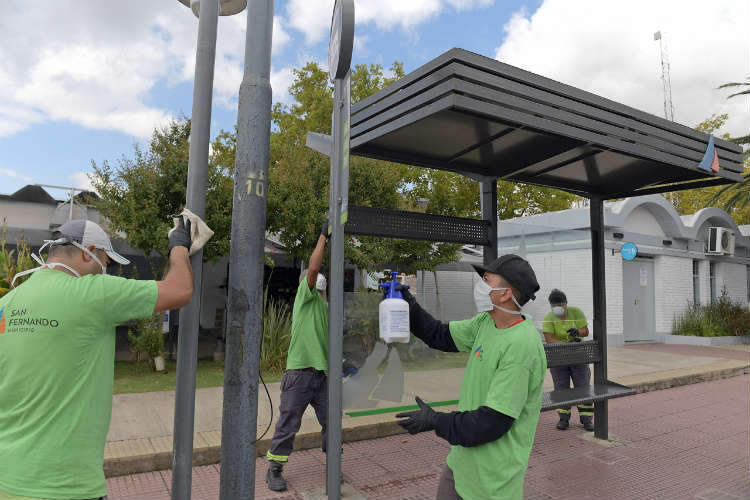 San Fernando toma medidas de prevención ante el coronavirus en los espacios públicos