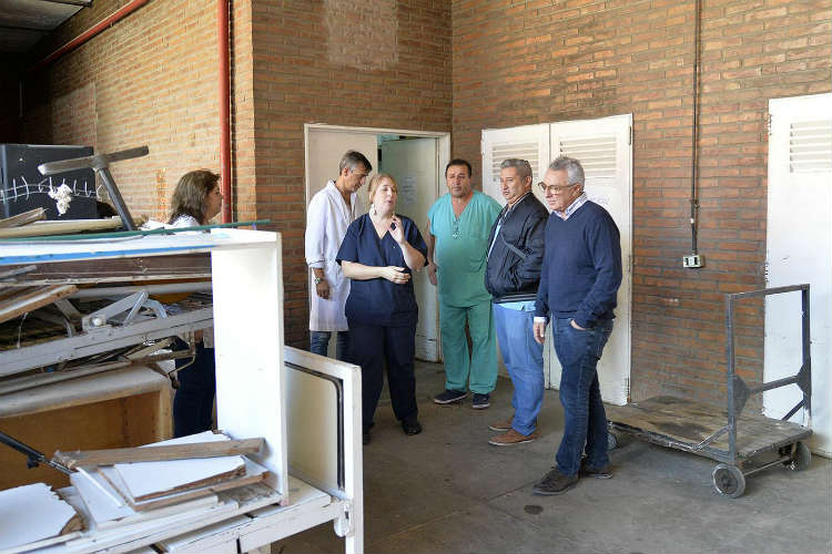 Julio Zamora realizó una nueva recorrida por el Hospital Provincial de General Pacheco