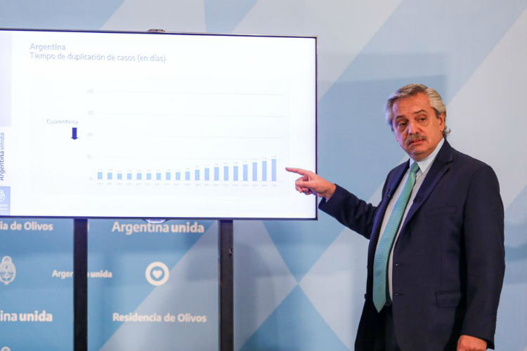 Alberto Fernández anunció la extensión de la cuarentena obligatoria Alberto Fernández anunció la extensión de la cuarentena obligatoria