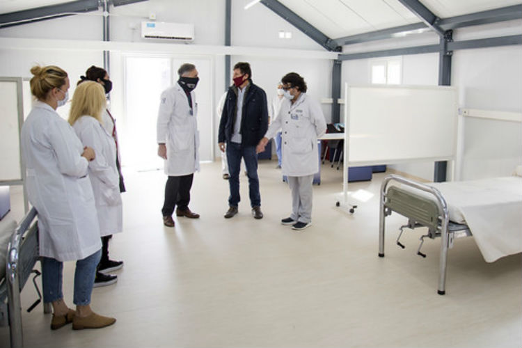 Instalan un nuevo módulo sanitario en el Hospital Central de San Isidro Instalan un nuevo módulo sanitario en el Hospital Central de San Isidro