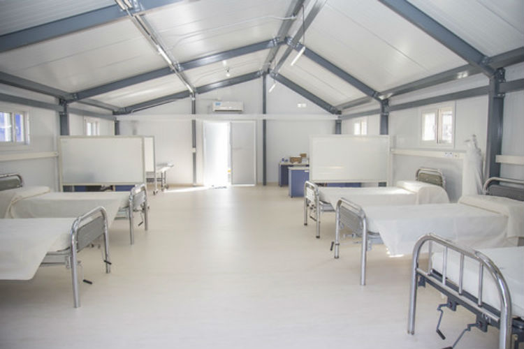 Instalan un nuevo módulo sanitario en el Hospital Central de San Isidro Instalan un nuevo módulo sanitario en el Hospital Central de San Isidro