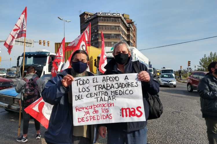 Corte en 197 y Panamericana en apoyo “a las luchas de los trabajadores”