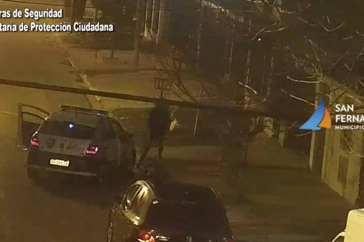 Por las cámaras de San Fernando detuvieron a dos ladrones que intentaron entrar a un domicilio