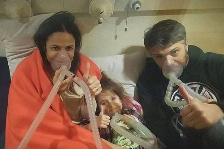María Fernanda callejón y su familia, internados de urgencia en San Isidro tras intoxicarse por monóxido de carbono