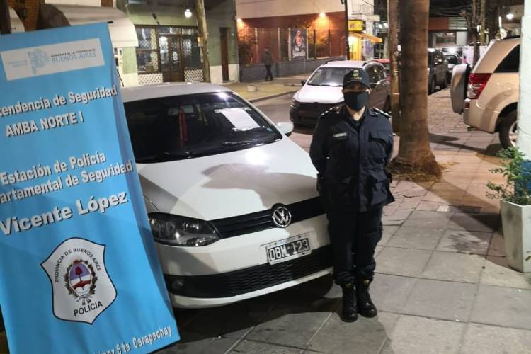 Detuvieron en Vicente López a un hombre acusado de robar ruedas en Zona Norte