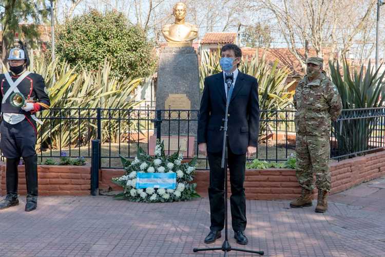 En San Isidro homenajearon al General San Martín de manera virtual
