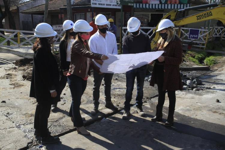 Tigre: Malena Galmarini y concejales del Frente de Todos recorrieron obras en la zona norte