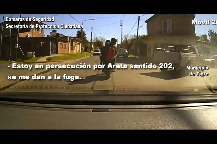 Persecución en Don Torcuato: Conducían una moto robada intentaron escapar y fueron detenidos