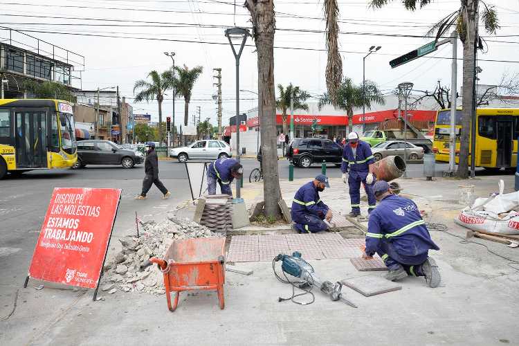 Julio Zamora supervisó obras en Don Torcuato 