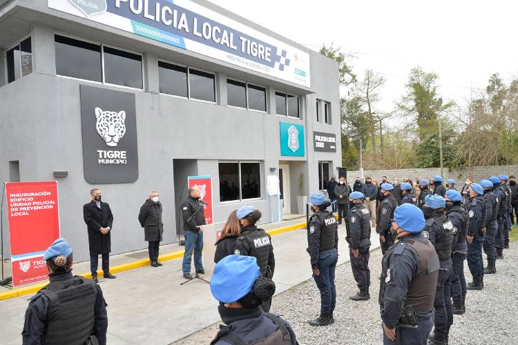 Julio Zamora y Sergio Berni inauguraron la nueva sede de la Policía Local de Tigre 