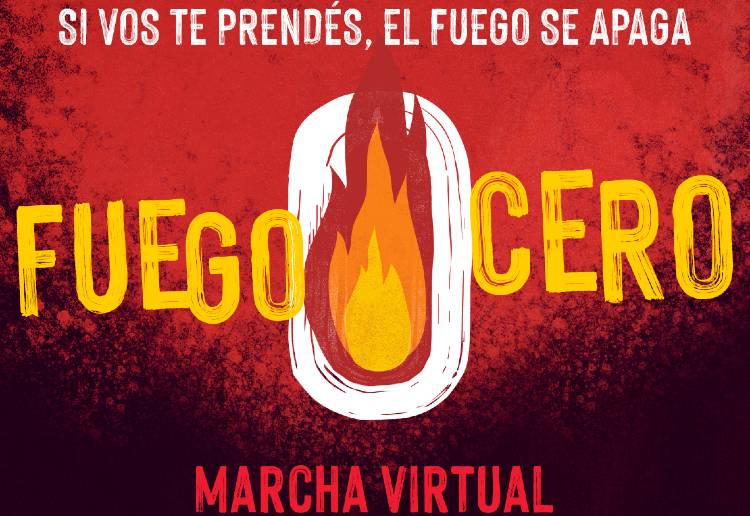 Greenpeace realizará “Fuego Cero”, la primera marcha virtual en Argentina 