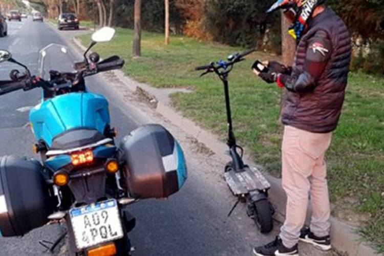 Circulaba en monopatín por panamericana a 100 km por hora