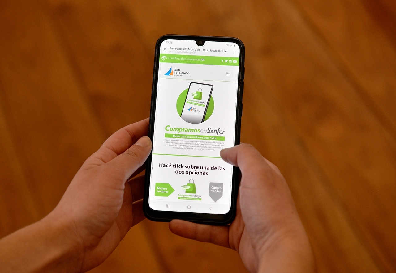 Los vecinos de San Fernando continúan usando la plataforma  “Compramos en Sanfer”