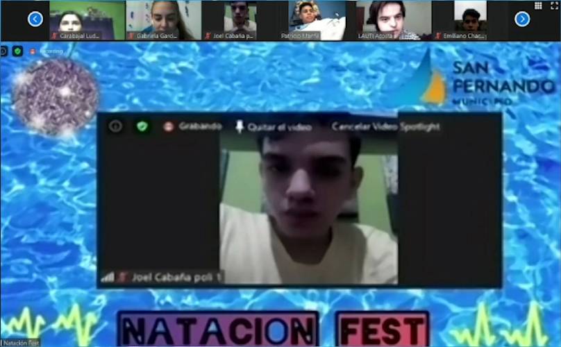 San Fernando realizó una nueva edición virtual de “Natación Fest”