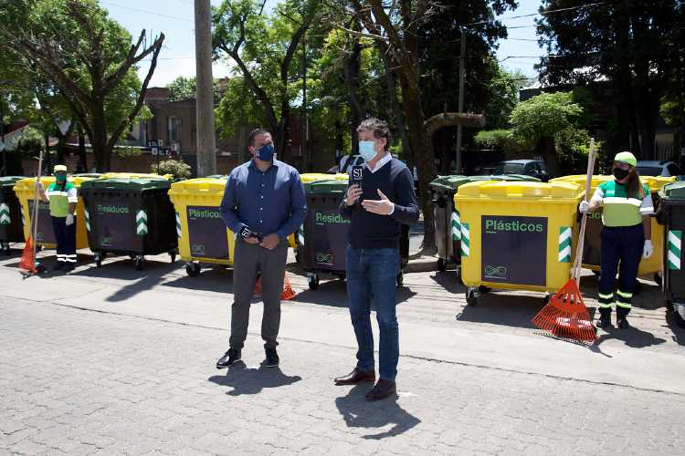 San Isidro sumó 150 nuevos contenedores para separar residuos