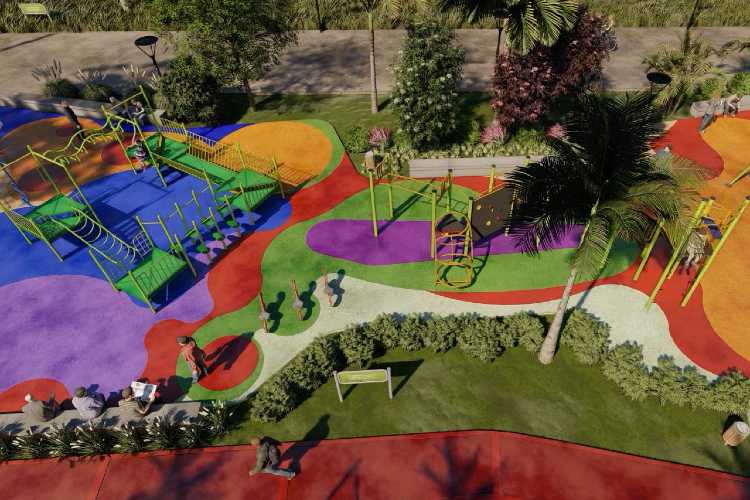 Juan Andreotti anunció la construcción de un nuevo Parque donde fue entubado el zanjón Fate Juan Andreotti anunció la construcción de un nuevo Parque donde fue entubado el zanjón Fate