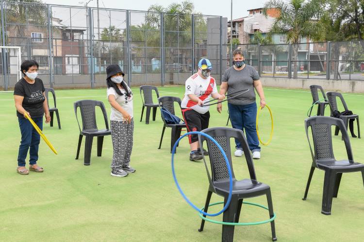Se retomaron las actividades para personas con discapacidad en los Polideportivos de San Fernando