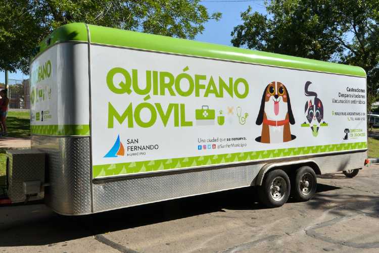 Zoonosis de San Fernando ofrecerá turnos online y volverá a recorrer los barrios con el quirófano móvil