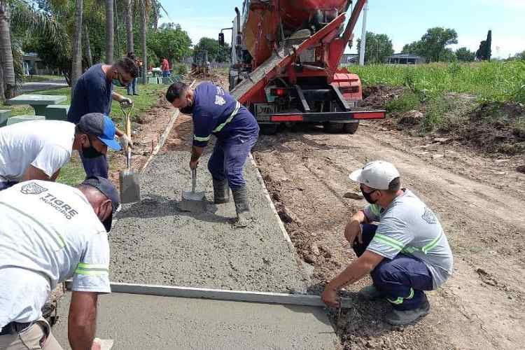 El Municipio continúa con tareas de renovación urbana en más puntos de Tigre El Municipio continúa con tareas de renovación urbana en más puntos de Tigre