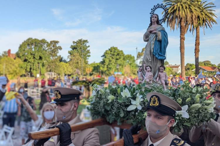 Tigre Celebró el día de la Virgen con una ceremonia acotada pero no menos emotiva