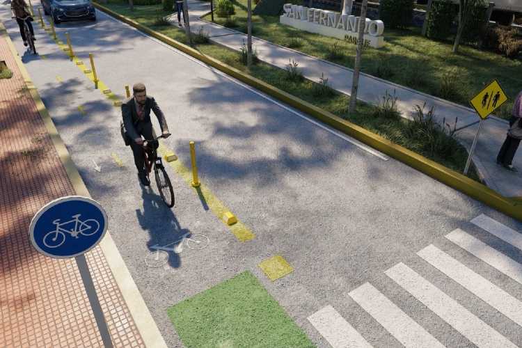 San Fernando comenzó con la construcción del Paseo en la calle García Mansilla San Fernando comenzó con la construcción del Paseo en la calle García Mansilla