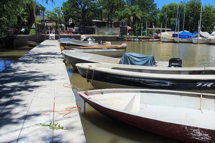 Juan Andreotti visitó el nuevo Muelle Público Municipal en su última etapa de obra