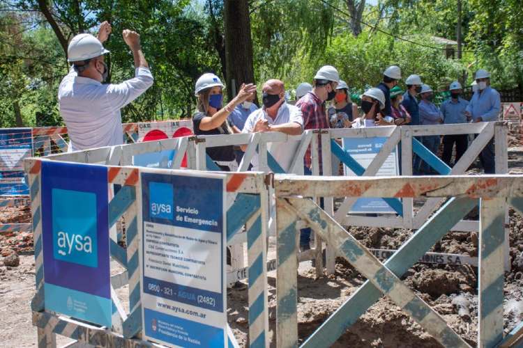 Malena Galmarini recorrió en Tigre la nueva obra de red de agua que beneficiará a 2500 vecinos del Barrio Parque Guazu-Nambi (Ex Soeva).